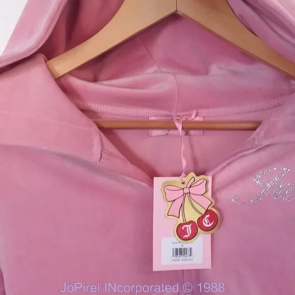 Rare Juicy Couture Baby Pink 2-piece Velvour Set Summer Jam 2026